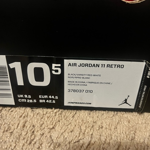 Jordan Bred 11s - Picture 6 of 7